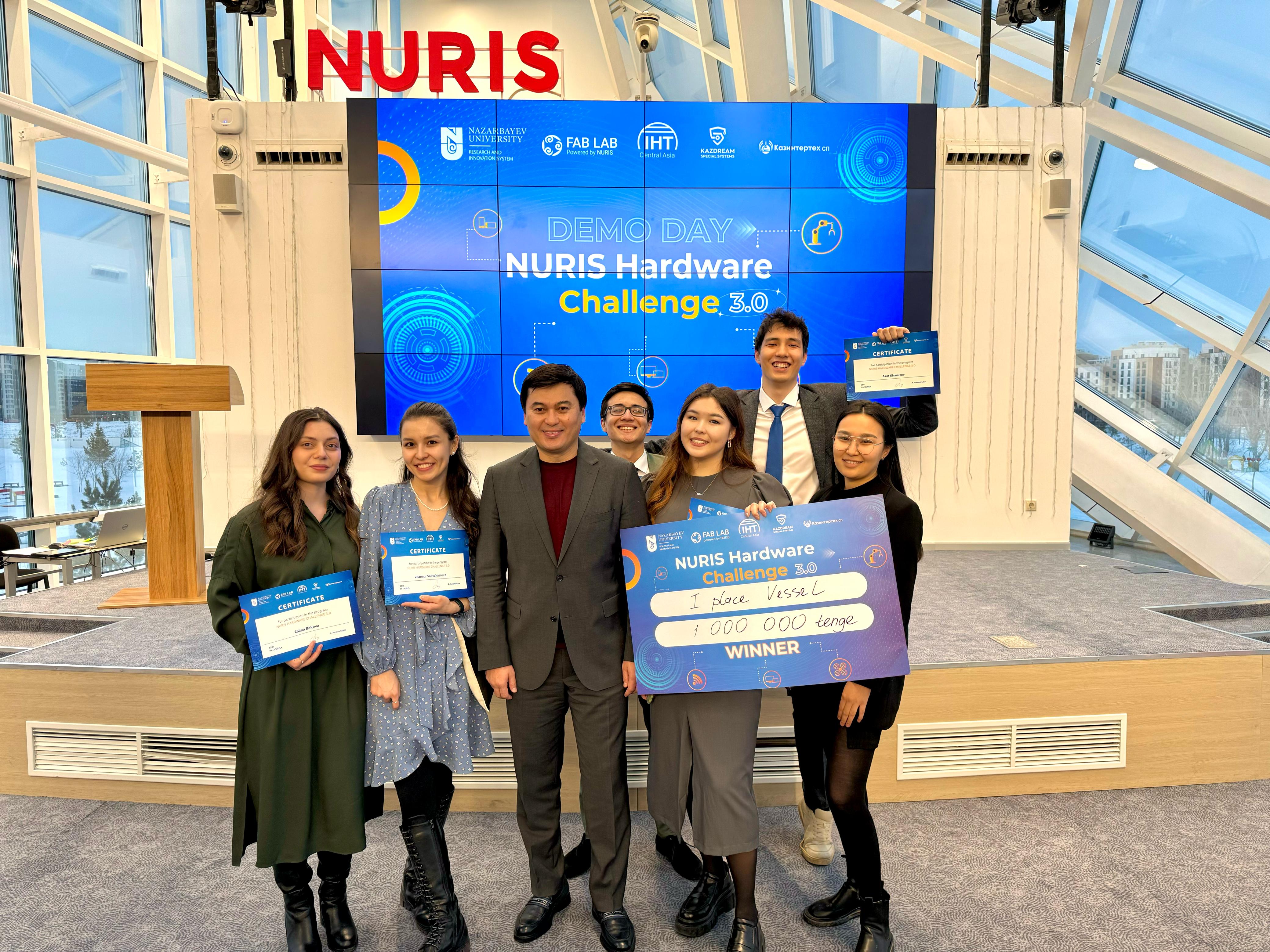 Сегодня в NURIS FabLab прошел демо-день Hardware Challenge 3.0
