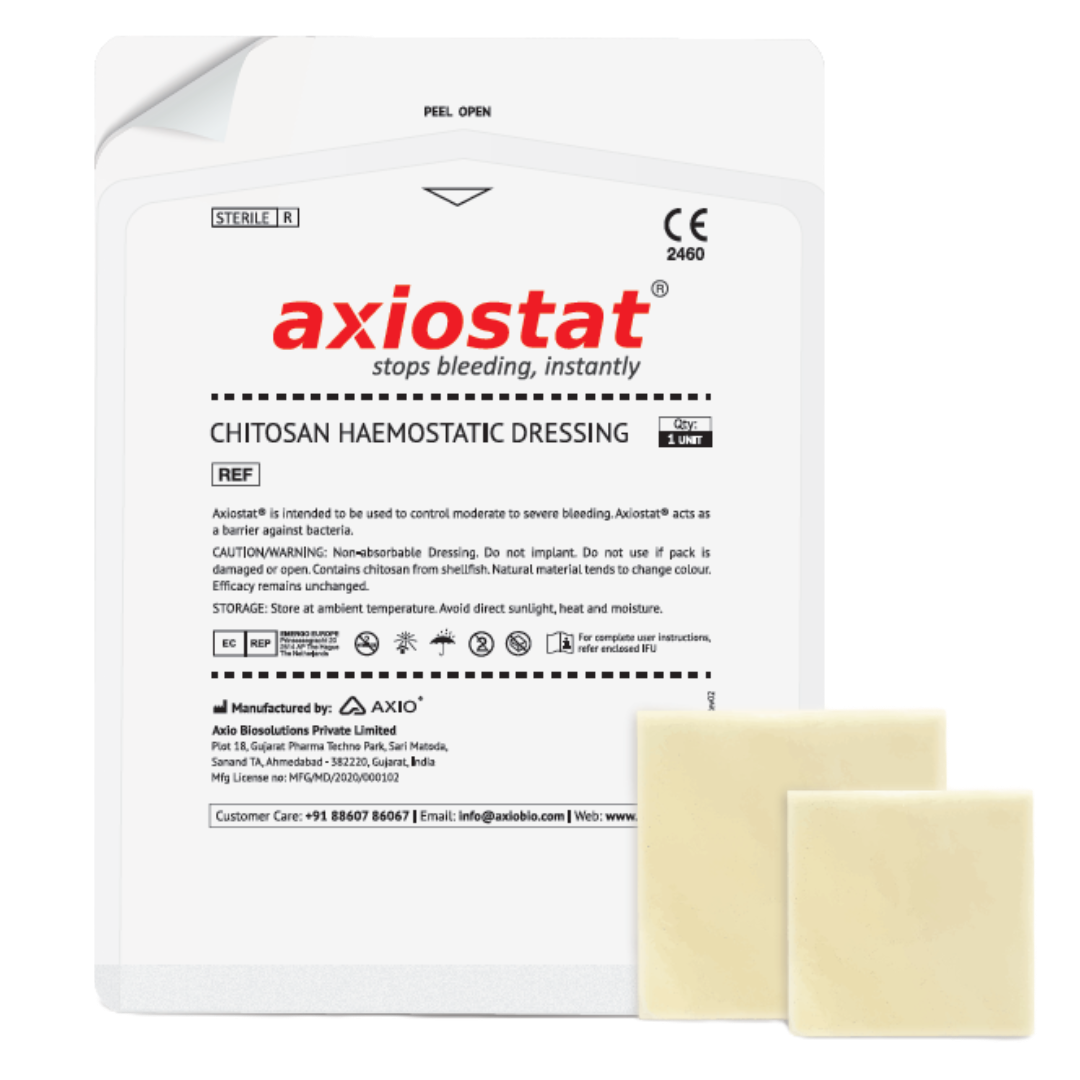 Нерассасывающаяся хитозановая гемостатическая повязка Axiostat®